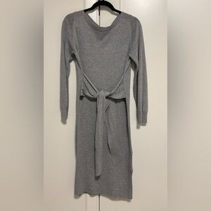 Grey Knit Banana Republic Long-Sleeved Dress